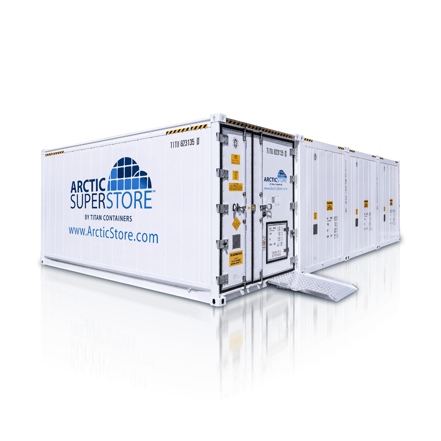 Portable modular cold storage containers for hire and sale